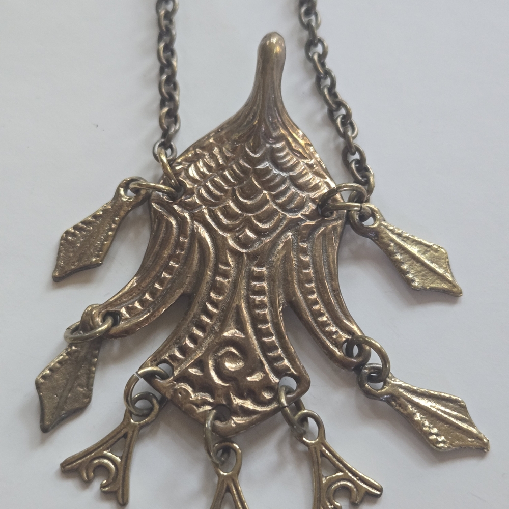 Kalevala Koru Uhtua Bird Bronze PENDANT Finland